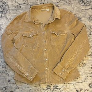 Rubbish Corduroy Shirt Jacket in Tan